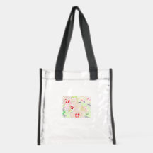 Bolsa de estadio clara : Flores silvestres .