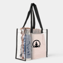Bolsa de Estadio Transparente con Posición de Yoga