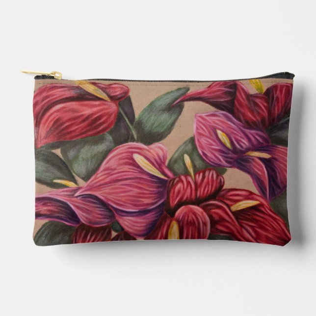 Bolsa de estampado floral tropical (Anverso)