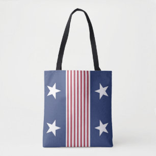 Bolsa de Estrellas Patrióticas y Tiras Tote
