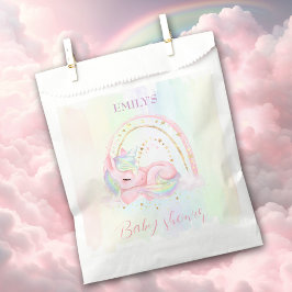 Bolsa de favoritos de papel Baby Shower Pastel de 