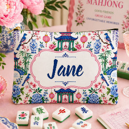 Bolsa de fichas de Mahjong con estilo chino person