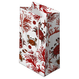 Bolsa de fiesta con patrón de cangrejo de playa