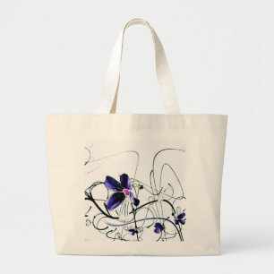 Bolsa de flores azules