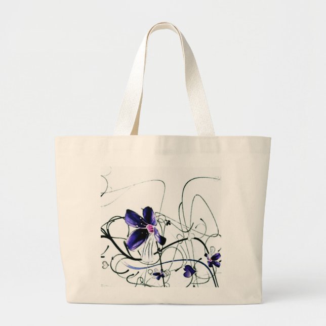 Bolsa de flores azules (Frente)