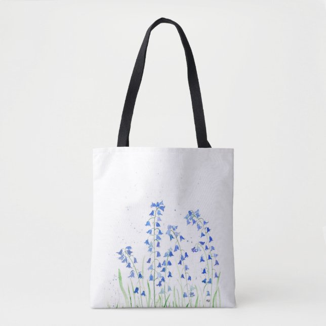 Bolsa de flores azules azul azul azul (Anverso)
