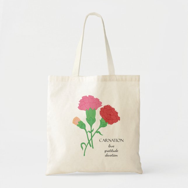 Bolsa de flores de enero de nacimiento (Frente)