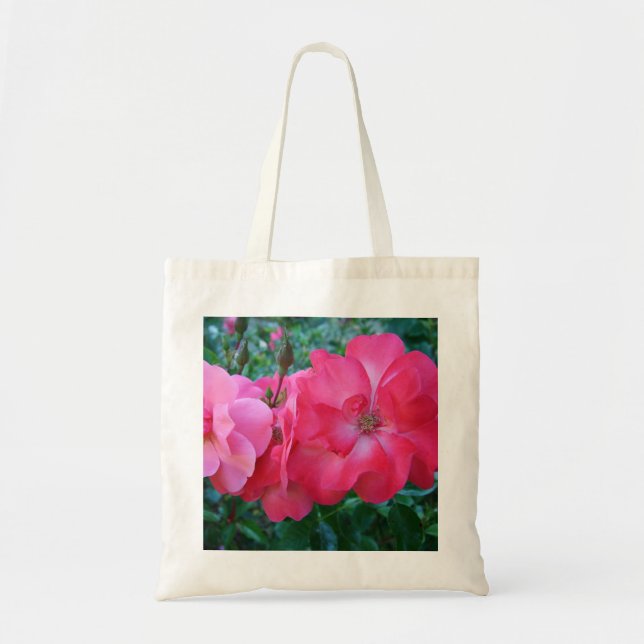 bolsa de flores rosadas de bonito (Frente)