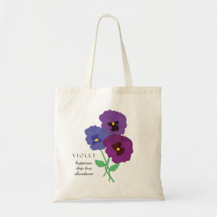 Bolsa de flores Violet Febrero Nacimiento Mes