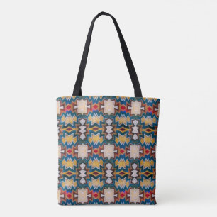 Bolsa de formas tribales inspiradas en tonos marró