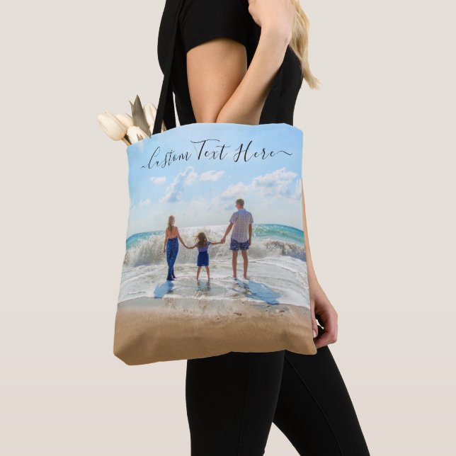 Bolsa de fotos personalizada con texto Personaliza (Detalle)
