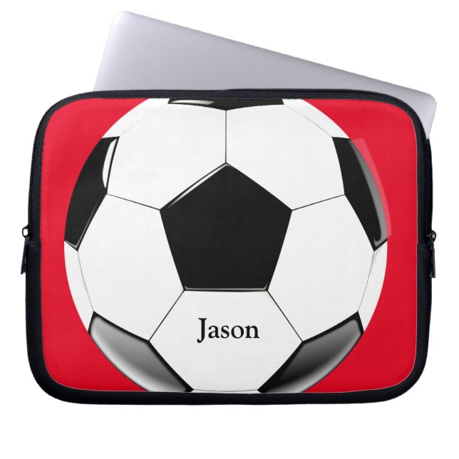 Bolsa de fútbol con nombre portátil Bolsa electrón (Frente)