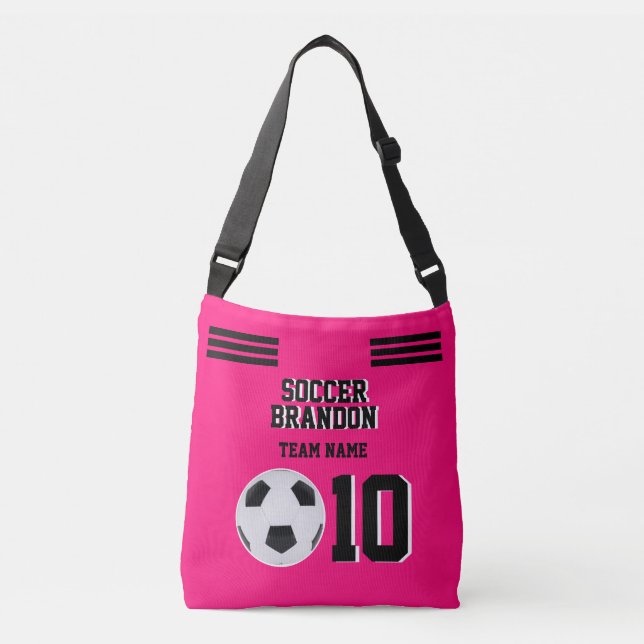 Bolsa de fútbol Fuchia fútbol bolso deporte fútbol (Anverso)