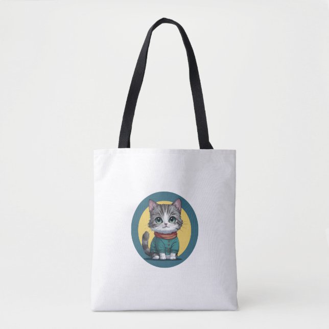 Bolsa de gato con ropa linda (Anverso)