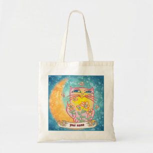 Bolsa de gatos de luna de flores