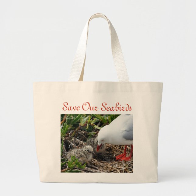 Bolsa de gaviotas y chichas con facturación roja d (Frente)