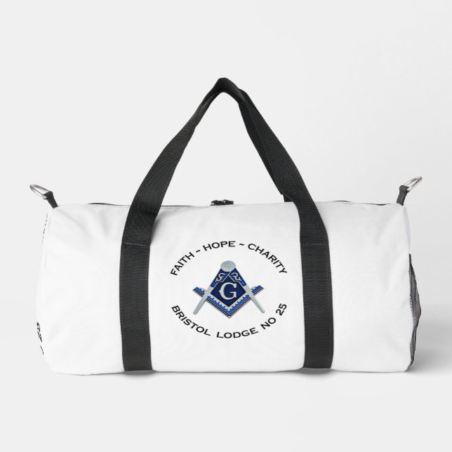 Bolsa de gimnasia masónica no 25 Bristol (Anverso)