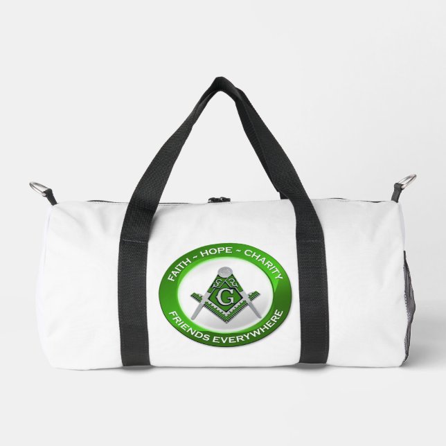 Bolsa de gimnasia masónica verde (Anverso)