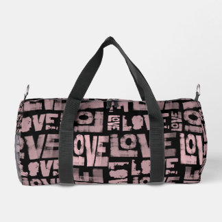 Bolsa de Gimnasio Rosa y Negro - Graffiti de amor