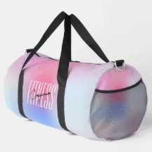 Bolsa de gimnasio suave rosa moderno y colorido