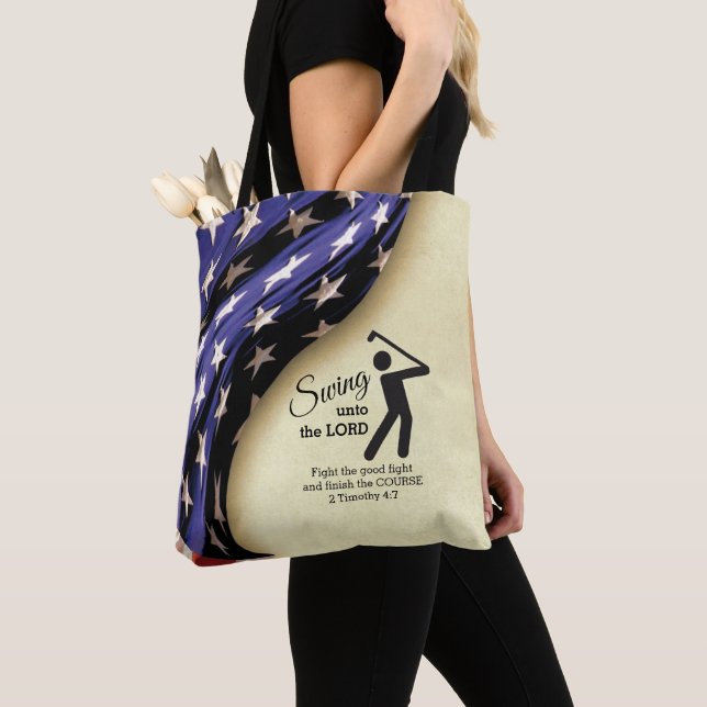 Bolsa de Golf con Bandera Americana con Estilo  (Detalle)