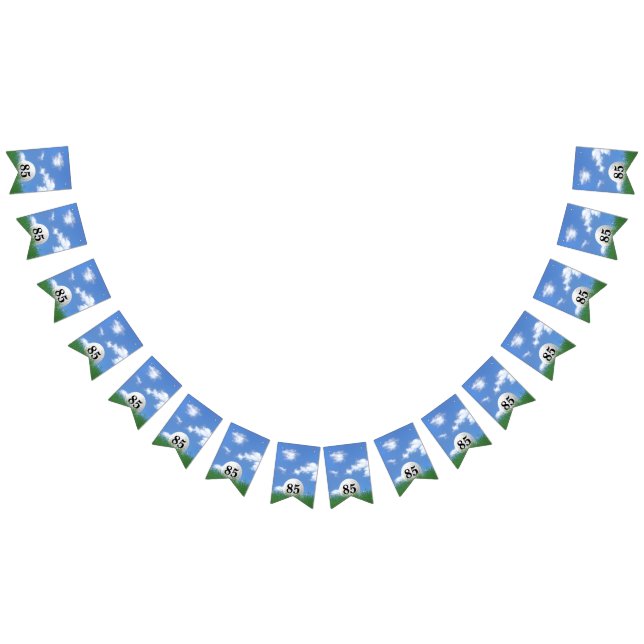 Bolsa de golf para banderas de Bunting de 85 años (Todo)