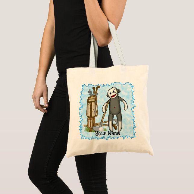 Bolsa de golf Sock Monkey Golfer  (Anverso (producto))