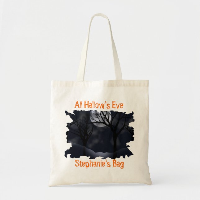 Bolsa de golosinas de Halloween, Personalizable (Frente)