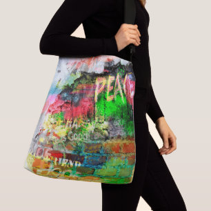 Bolsa de graffiti de paz