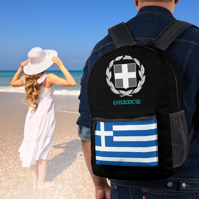 Bolsa de Grecia, bandera griega, emblema/patriotas (Subido por el creador)