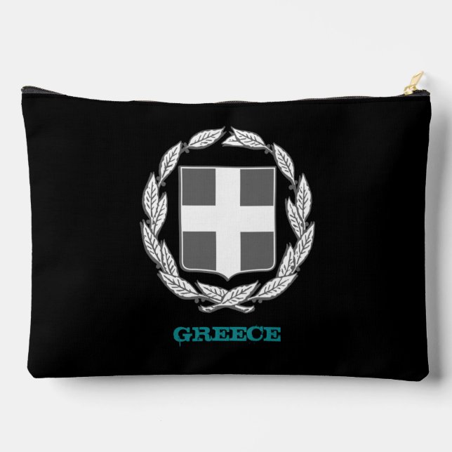 Bolsa de Grecia, escudo de armas griego / bandera (Reverso )