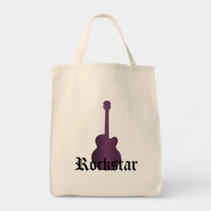 Bolsa de guitarra Rockstar Damask, morada