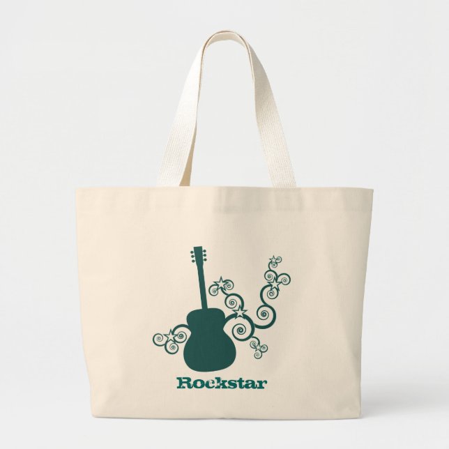 Bolsa de guitarra Rockstar, Verde azulado oscuro (Frente)
