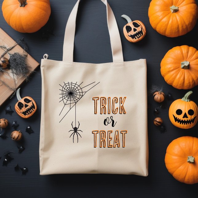 Bolsa de Halloween Araña Truco o Trato (Subido por el creador)