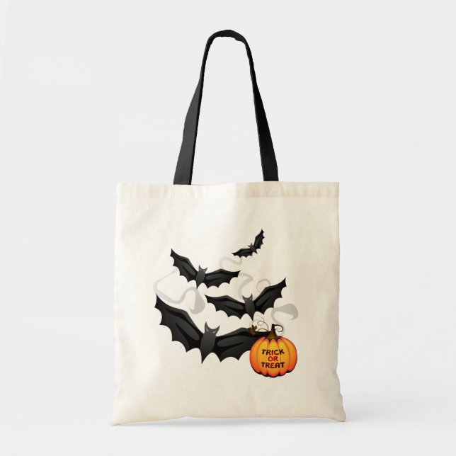 Bolsa de Halloween-Bats Tote Bag (Frente)