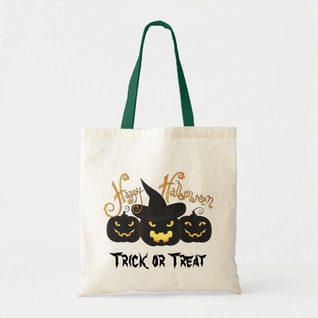Bolsa de Halloween Black Jack O'Lanterns (Frente)