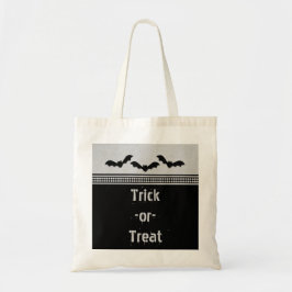 Bolsa de Halloween con batuta desgastada, gris cla