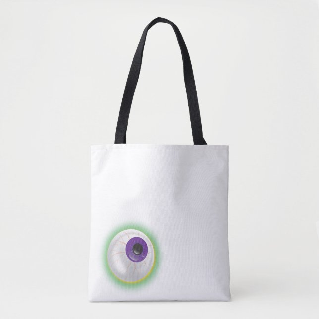 Bolsa de Halloween con ojos de globo ocular brilla (Anverso)