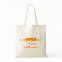 Bolsa de Halloween de feliz calabaza nadando