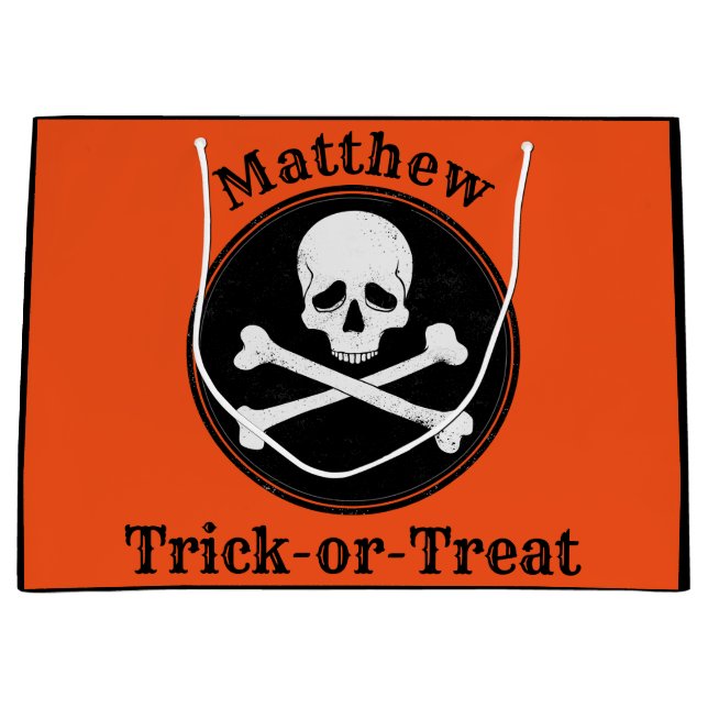 Bolsa de Halloween de travesía personalizada (Anverso)