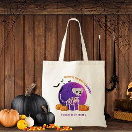 Bolsa de Halloween Trick o Treg Dog Candy Tote Bag