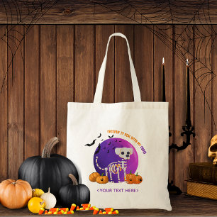 Bolsa de Halloween Trick o Treg Dog Candy Tote Bag