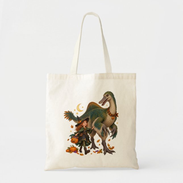 Bolsa de Halloween Witch & Deinocheirus Trick-or-T (Frente)