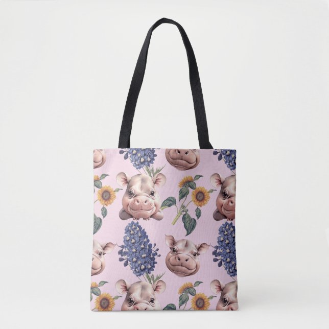 Bolsa de Hippo y Tote Floral (Anverso)