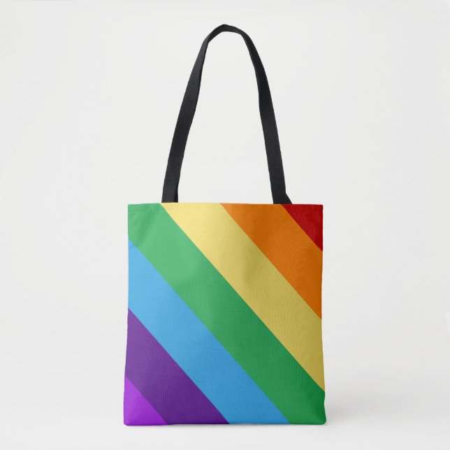 Bolsa de hombro con bandera arco iris (Anverso)