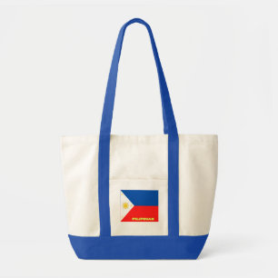 Bolsa de hombro con bandera filipina impresa
