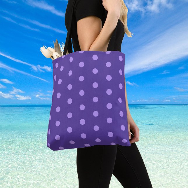 Bolsa de Hombro con Patrona Polka Dot Purple (Subido por el creador)