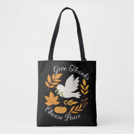Bolsa de hombro 'Da gracias, elige la paz'