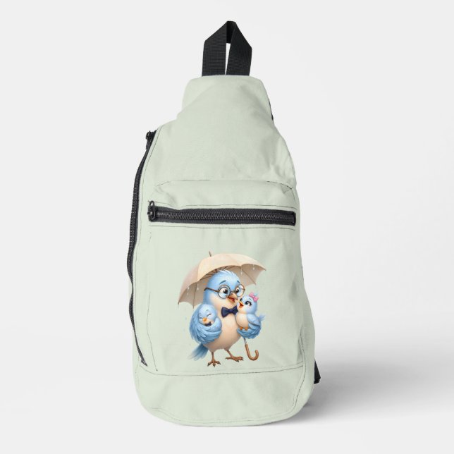 Bolsa de hombro Daddy Bird Ligera para llevar todo (Anverso)