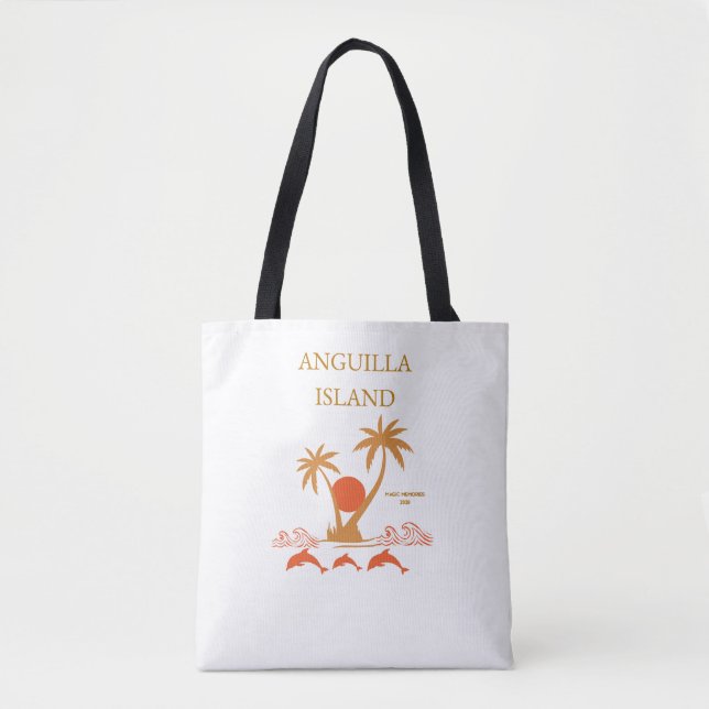 Bolsa de hombro de lujo de la isla de Anguilla (Anverso)
